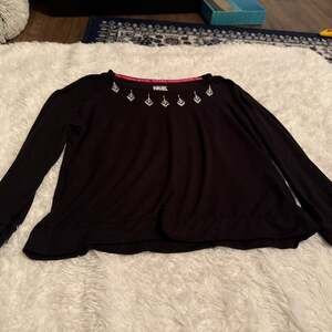 Muk Luks Black Embellished Long Sleeve Sweater Women’s‎ XL